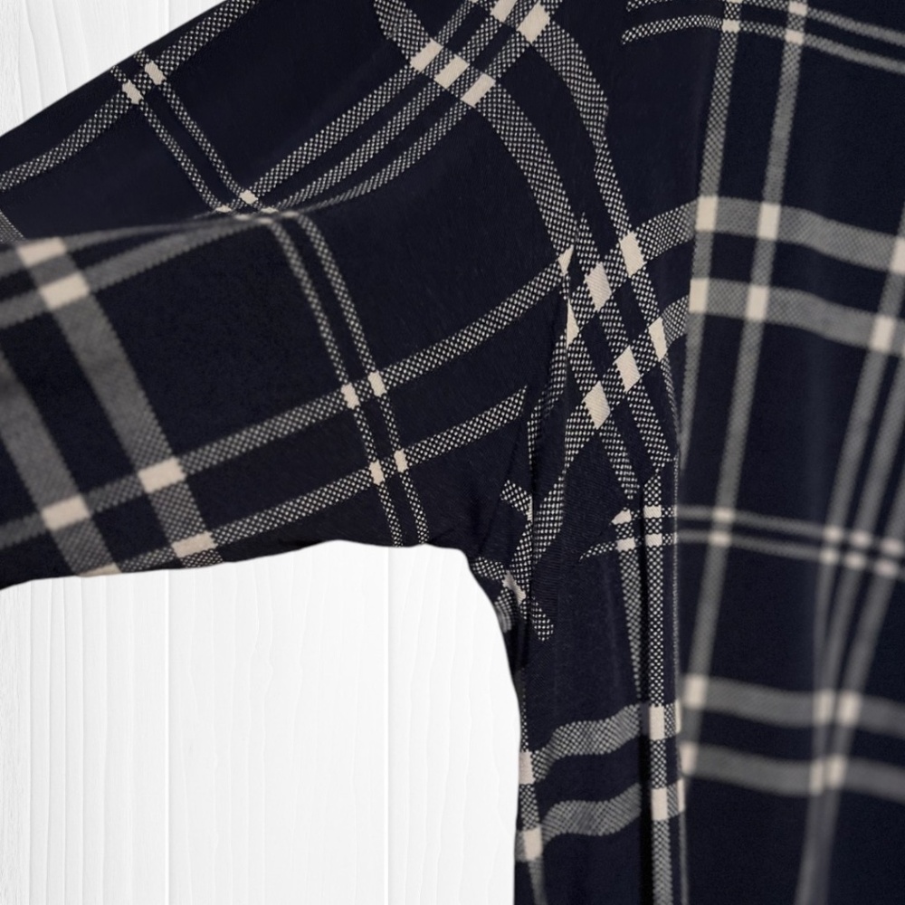 TORRID Navy Plaid Button-Up Dress (M/L) - Picture 7 of 16